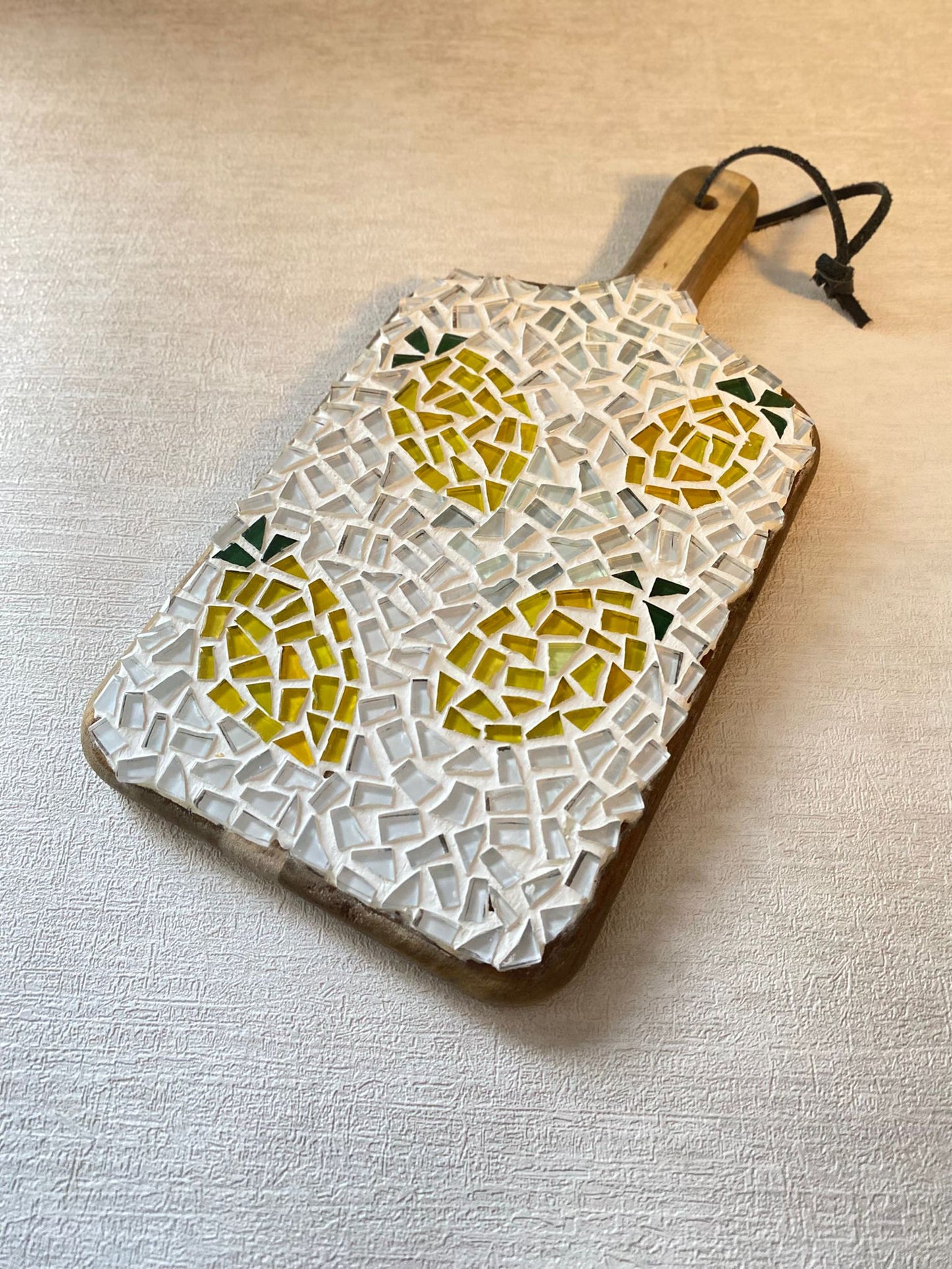 Mosaic Lemon Chopping Board Decor