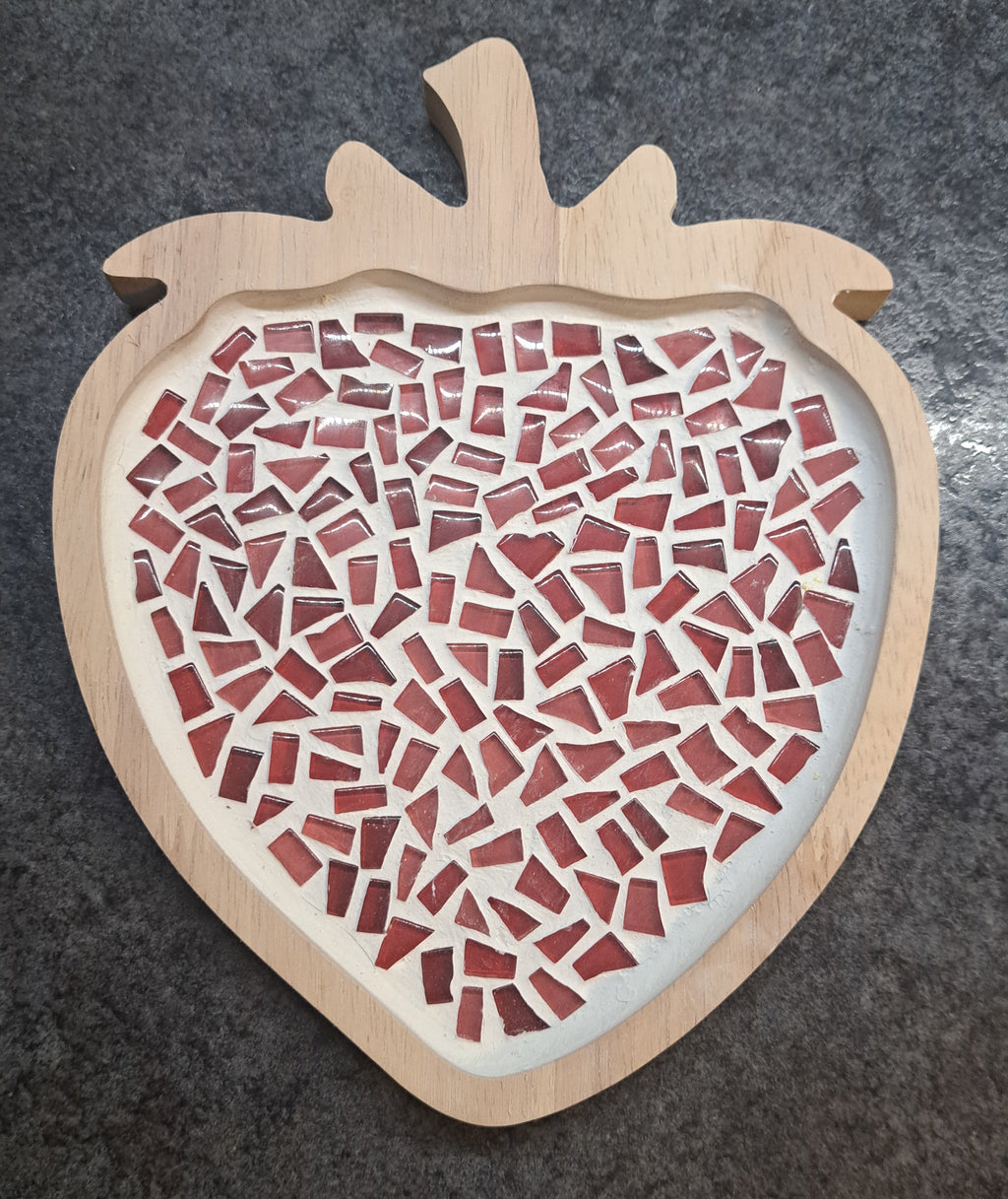 Mosaic Strawberry – Tray or Home Décor